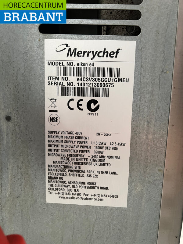 Edelstahl Merrychef Eikon e4 Schnellbackofen Mikrowelle 400V Catering – Bild 6