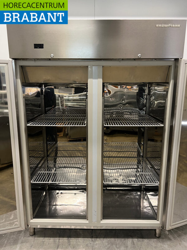 Edelstahl Snowflake / Gram Doppeltüriger Gefrierschrank 1230 Liter 230V Horeca – Bild 4