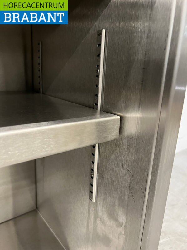 Edelstahl-Hängeschrank 2 Schiebetüren 115 cm Catering – Bild 5
