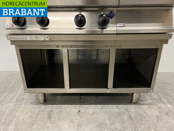 Fagor 4-Flammen-Herd aus Edelstahl mit Arbeitsplatte 105 cm GAS Horeca – Bild 5