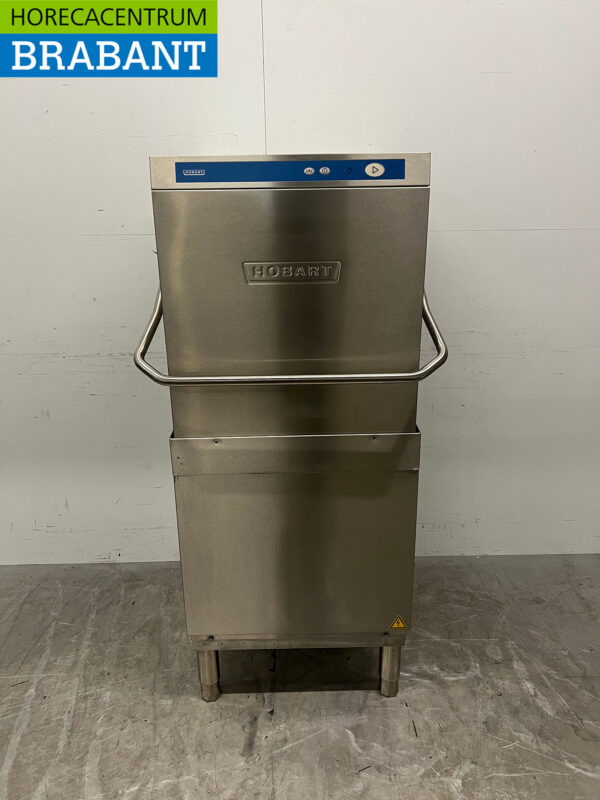 Hobart Durchlaufspülmaschine aus Edelstahl mit Ablaufpumpe 400V Horeca