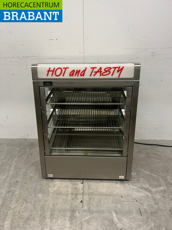 Warmhaltevitrine aus Edelstahl 73 cm 230V Horeca