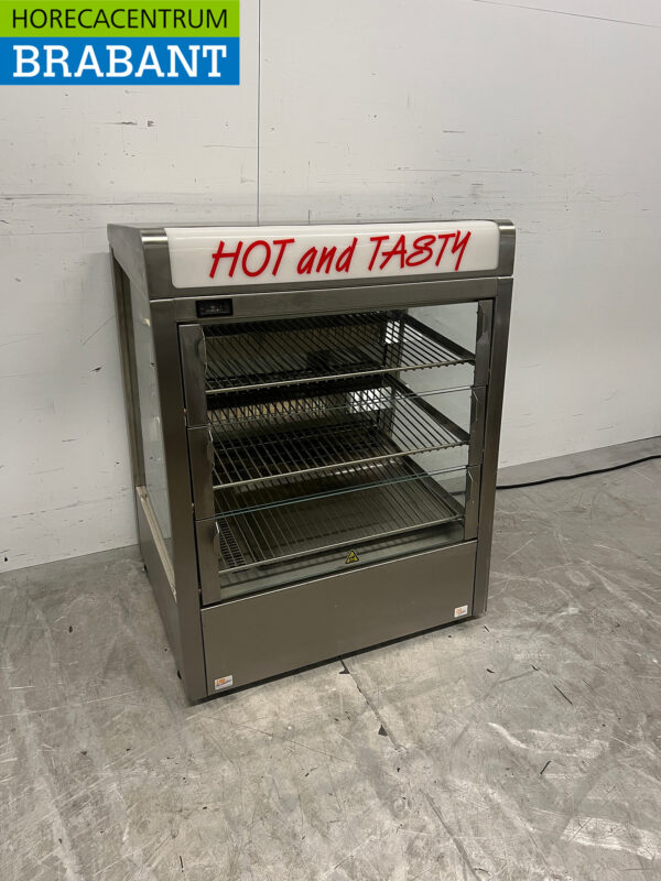 Warmhaltevitrine aus Edelstahl 73 cm 230V Horeca – Bild 3