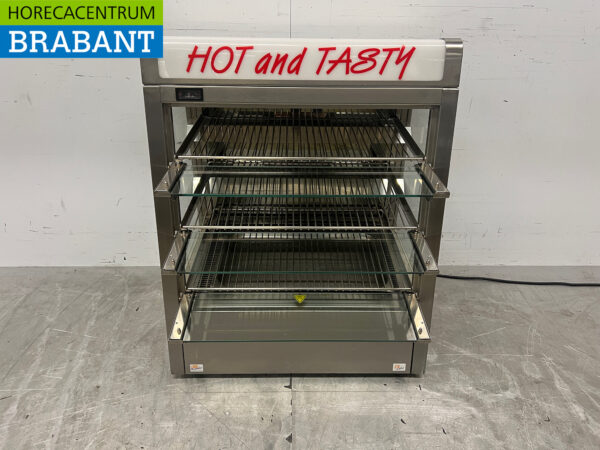 Warmhaltevitrine aus Edelstahl 73 cm 230V Horeca – Bild 4