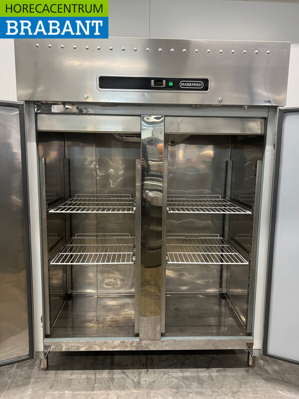 Maxxfrost Doppeltüriger Kühlschrank aus Edelstahl 1300 Liter 230V Horeca – Bild 4