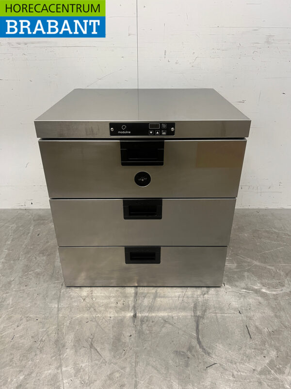 Moduline Wärmeschublade aus Edelstahl 3 Schubladen 230V Horeca