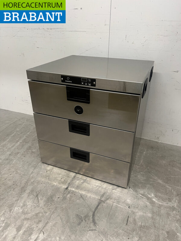 Moduline Wärmeschublade aus Edelstahl 3 Schubladen 230V Horeca – Bild 2