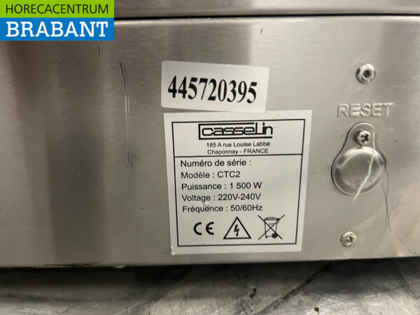 Casselin Double Hot Tray aus Edelstahl 2 x 1/1 GN 230V Horeca – Bild 6