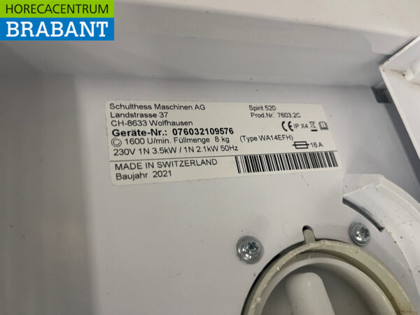 Waschmaschine Schulthess Spirit 520 230V Horeca – Bild 5