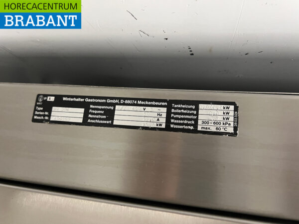 Edelstahl Winterhalter GS 502 Sliding dishwasher 400V Horeca – Bild 7