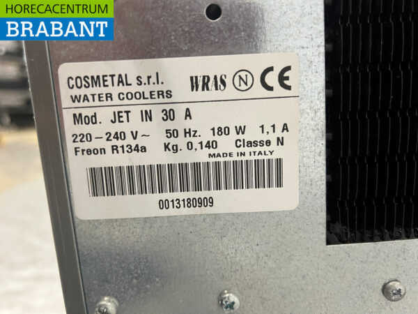 Edelstahl Cosmetal JET IN 30 A Kompakt-Wasserkühler 230V Horeca – Bild 4