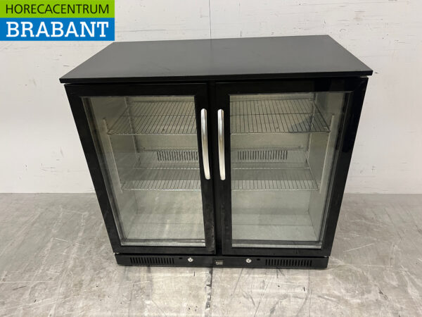 Backbar Bar Cooler 2 Glas-Scharniertüren 208 Liter 90 cm 230V Horeca