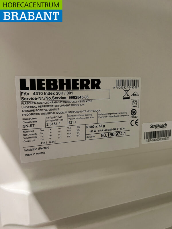 Liebherr Kühlschrank 421 Liter 230V Horeca – Bild 5