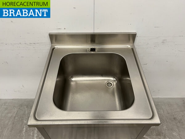 Edelstahl-Spültisch mit Untergestell 70 x 70 x 89 cm Catering – Bild 4
