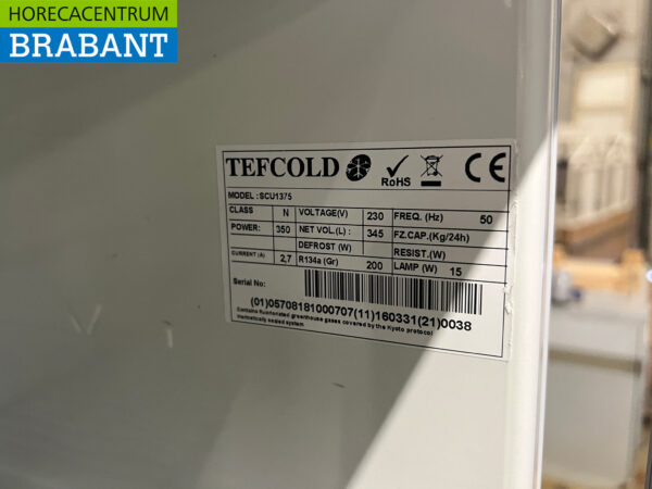 Tefcold Glastürkühlschrank 372 Liter 230V Horeca – Bild 5