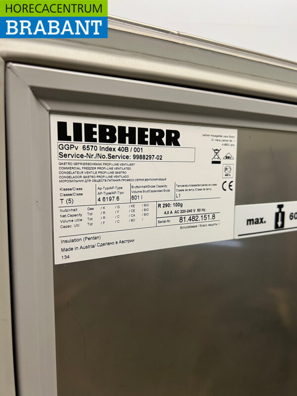 Edelstahl Liebherr Kühlschrank 601 Liter 230V Horeca – Bild 5