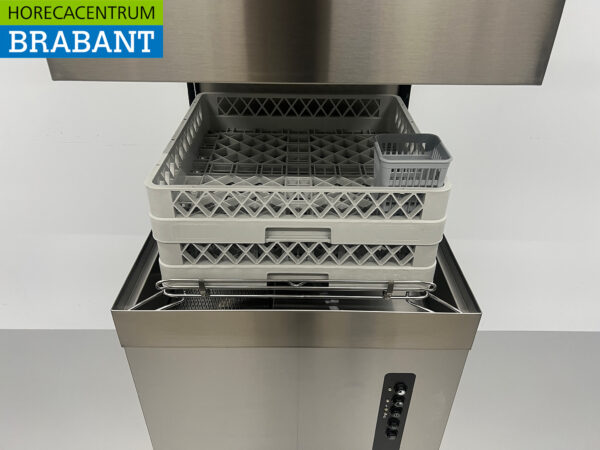 Adler ECO Durchschubspülmaschine aus Edelstahl mit Ablaufpumpe und Wasserenthärter 400V Horeca – Bild 4