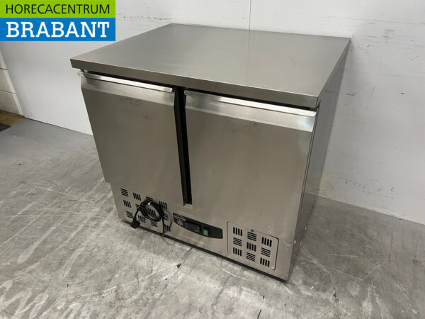 Edelstahl Combisteel Gekühlte Werkbank 90 cm 230V Horeca – Bild 2