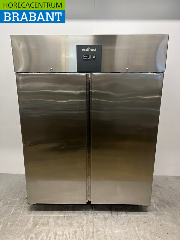 Ecofrost Doppeltüriger Gefrierschrank aus Edelstahl 1300 Liter 230V Horeca
