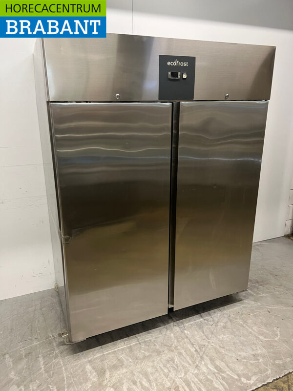 Ecofrost Doppeltüriger Gefrierschrank aus Edelstahl 1300 Liter 230V Horeca – Bild 3