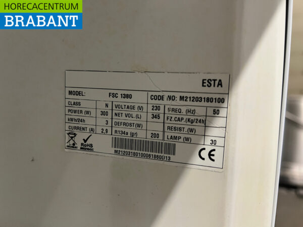 Esta Glastürkühlschrank 345 Liter 230V Horeca – Bild 5