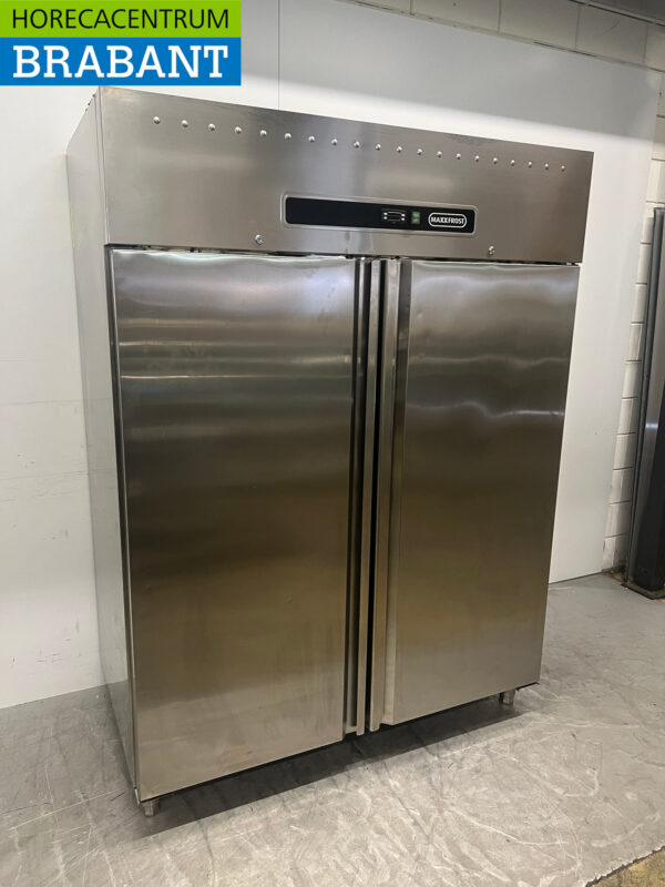 Maxxfrost Doppeltüriger Kühlschrank aus Edelstahl 1300 Liter 230V Horeca – Bild 3