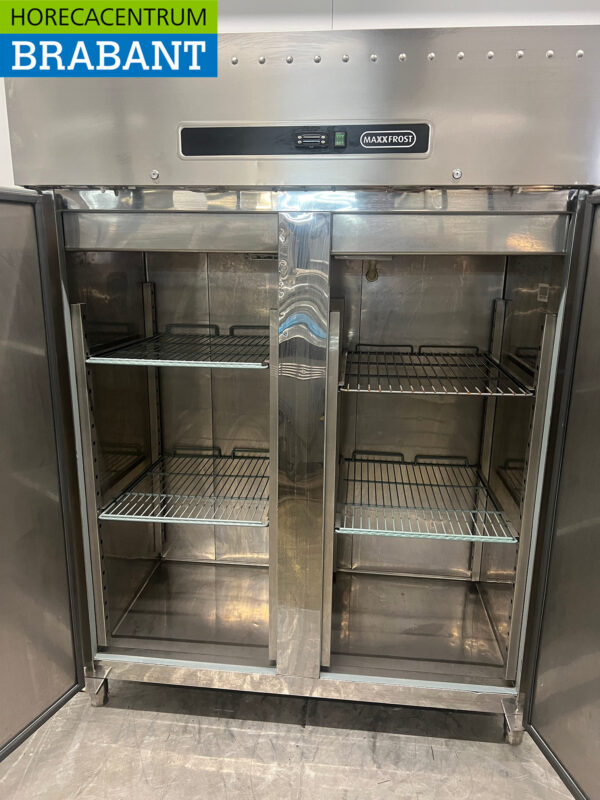 Maxxfrost Doppeltüriger Kühlschrank aus Edelstahl 1300 Liter 230V Horeca – Bild 4