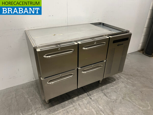 Edelstahl Gram Kühlschrank 129 cm 4 Schubladen 230V Catering – Bild 3