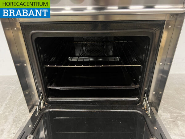 Mareno 4-Flammen-Herd aus Edelstahl mit Backofen 60 cm Gas + 230V Horeca – Bild 4