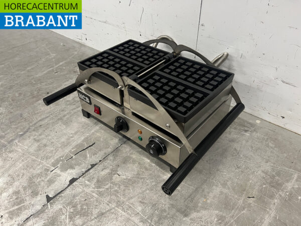 Kippbares Waffeleisen aus Edelstahl mit Zeitschaltuhr 230V Catering – Bild 2