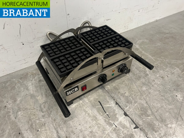 Kippbares Waffeleisen aus Edelstahl mit Zeitschaltuhr 230V Catering – Bild 3