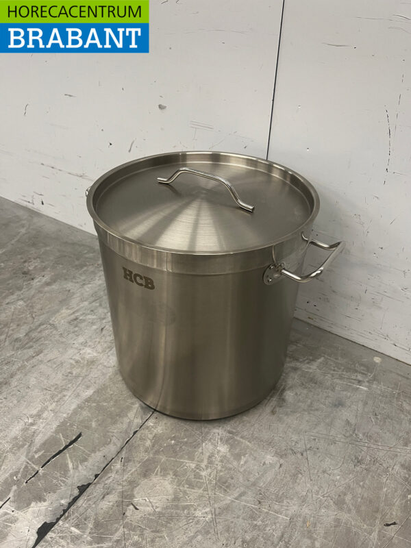 Edelstahl HCB Suppentopf Kochtopf Induktion 30,5 x 31,5 cm 21 Liter Horeca – Bild 2