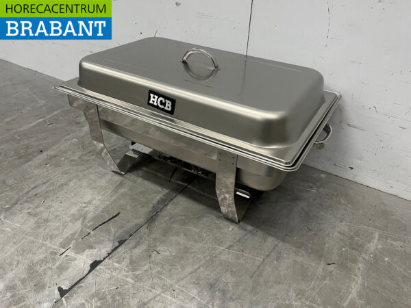HCB Chafing dish aus Edelstahl 2 x 1/2 GN Catering – Bild 2