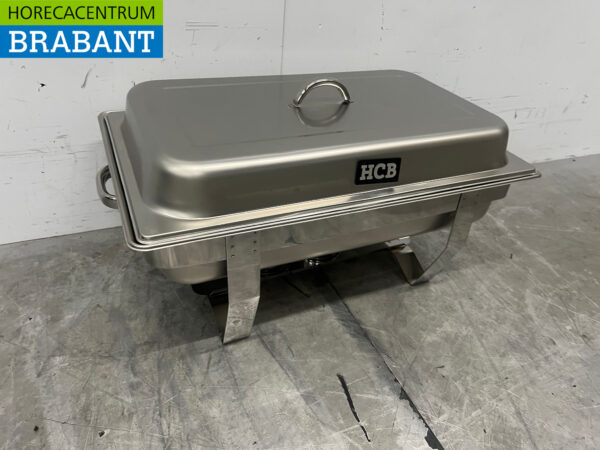 HCB Chafing dish aus Edelstahl 2 x 1/2 GN Catering – Bild 3