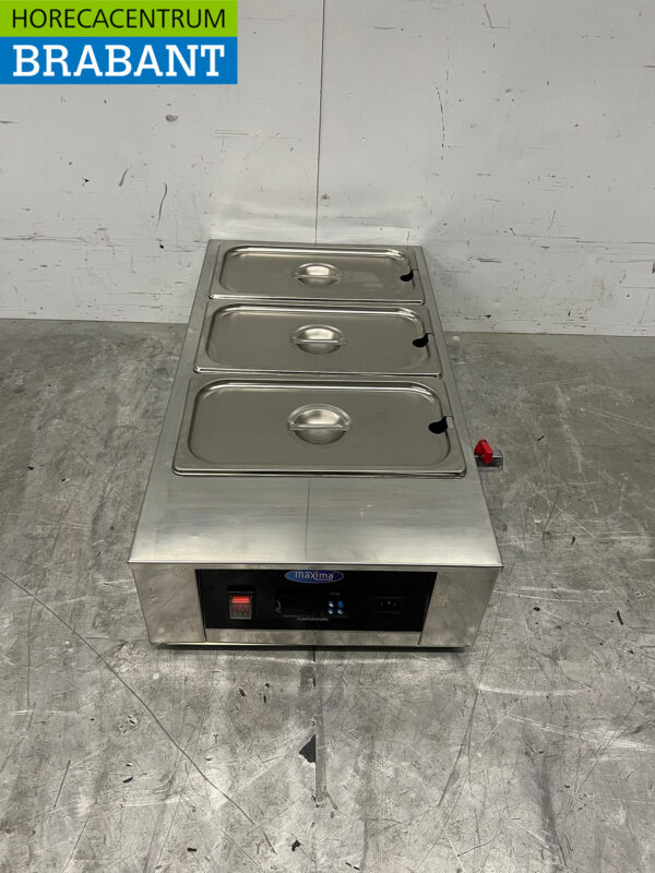 Edelstahl Schokoladenschmelzer Schokoladenwärmer Saucenwärmer 3 x 1/3 GN Gastronorm 230V Horeca