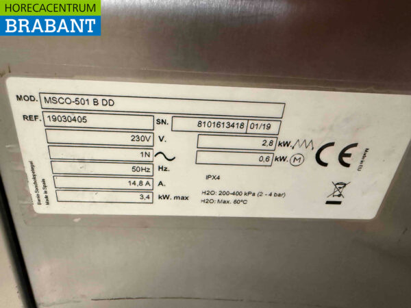 Mastro Geschirrspüler aus Edelstahl mit Ablaufpumpe 230V Horeca – Bild 6