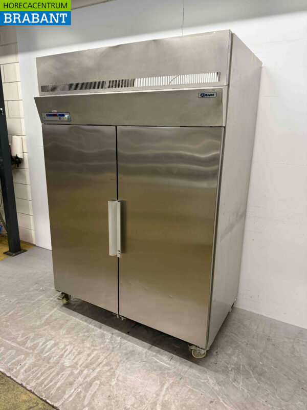 Edelstahl Gram Doppeltür-Kühlschrank 1400 Liter 230V Horeca – Bild 3