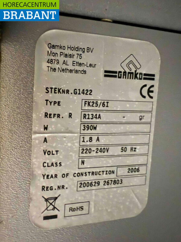 Gamko FK25/6E Fasskühler Fasskühler 111 cm 230V Horeca – Bild 5