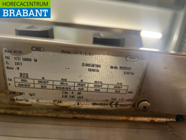 Edelstahl Backstraße mobile Adieu Griddle und 2 Brenner Herd 400V/230V/Gas Horeca – Bild 8