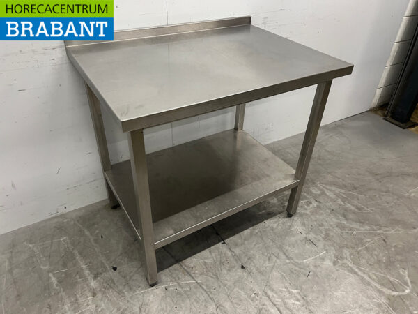 Arbeitstisch aus Edelstahl mit Zwischenboden 95 x 70 x 89,5 cm Horeca – Bild 3