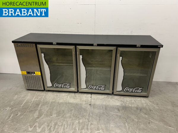 Efficold Bar Cooler aus Edelstahl 3 Flügeltüren 201,5 cm 230V Horeca