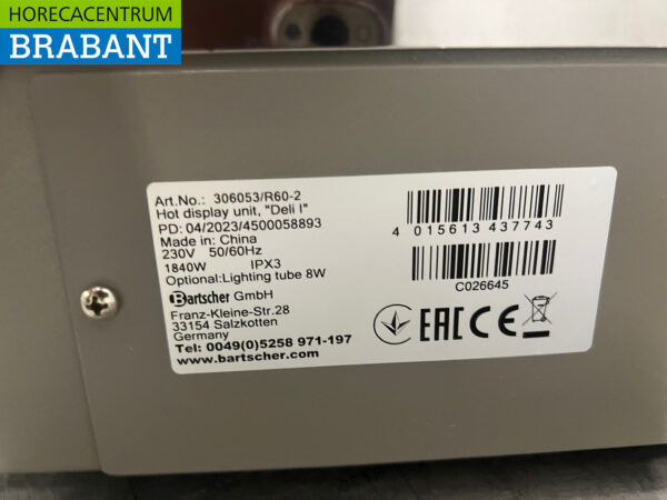 Bartscher Warmhaltevitrine 66 cm 230V Horeca – Bild 7