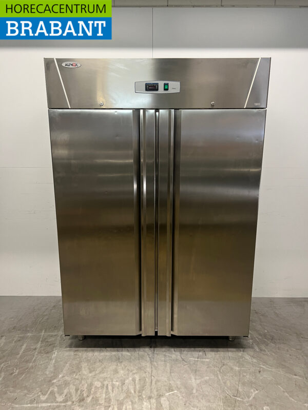 Alinox Doppeltüriger Kühlschrank aus Edelstahl 1330 Liter 230V Horeca
