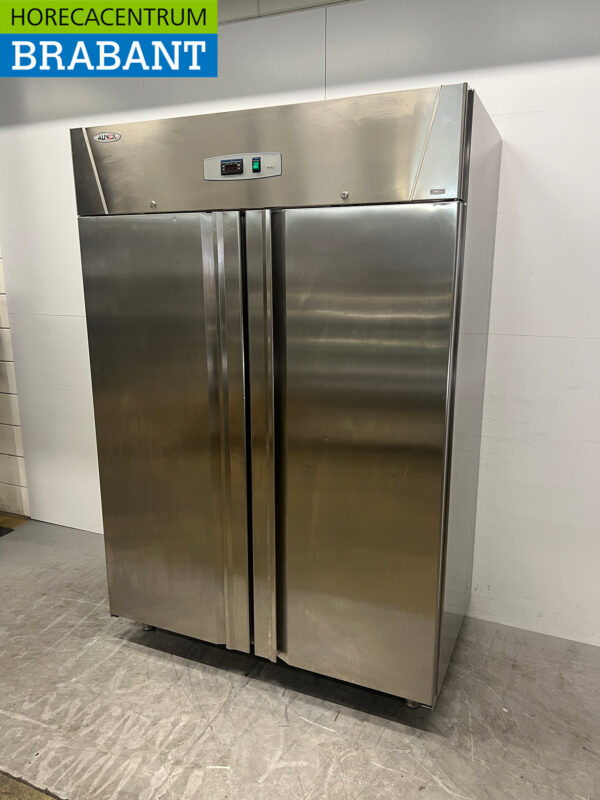 Alinox Doppeltüriger Kühlschrank aus Edelstahl 1330 Liter 230V Horeca – Bild 2