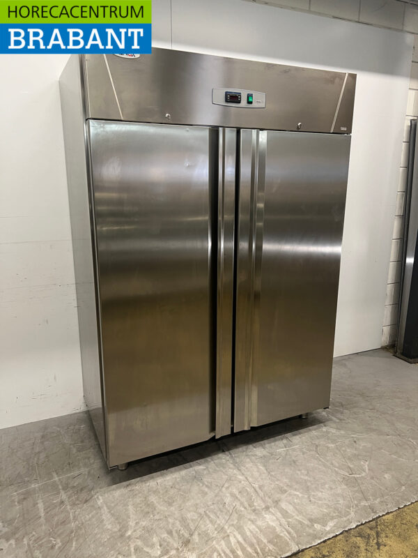 Alinox Doppeltüriger Kühlschrank aus Edelstahl 1330 Liter 230V Horeca – Bild 3