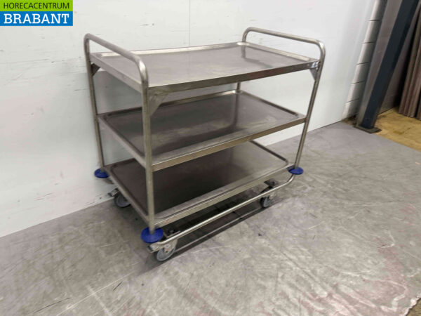 Hupfer Servierwagen aus Edelstahl 102,5 cm Horeca – Bild 2