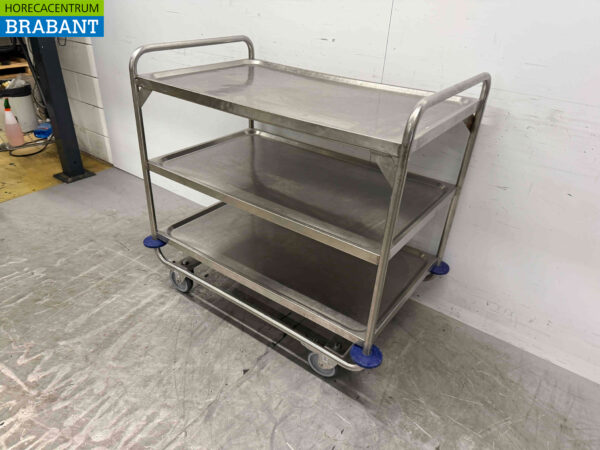 Hupfer Servierwagen aus Edelstahl 102,5 cm Horeca – Bild 3