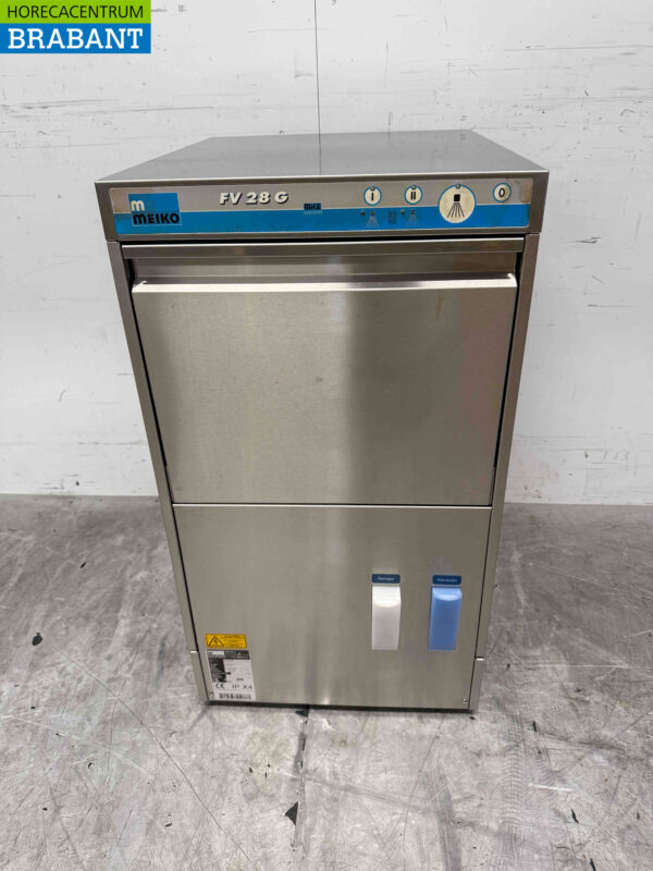Edelstahl Meiko FV28 GIO Gläserspülmaschine Gläserspüler mit Ablaufpumpe und Osmose 230V Horeca
