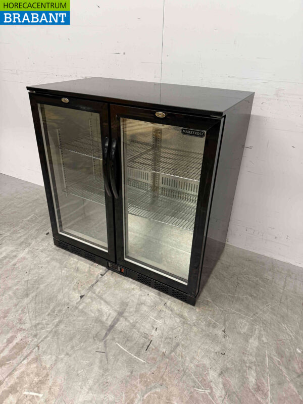 Maxxfrost Bar Cooler aus Edelstahl 2 Flügeltüren 90,5 cm 230V Horeca – Bild 2
