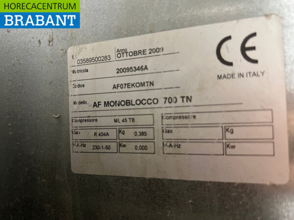 Edelstahl Tecnodom Eintüriger Kühlschrank 700 Liter 230V Horeca – Bild 5